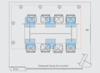 Planning example for a meeting room