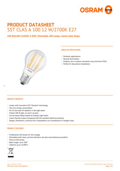 Led superstar classic a 100 dimmable new arrivals