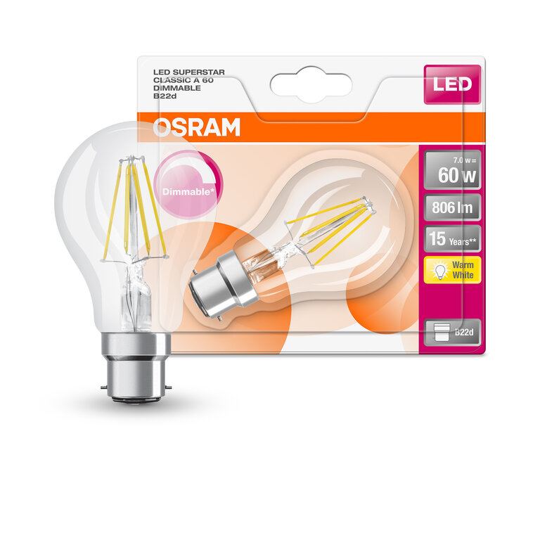 Osram led superstar classic a 60 dimmable e27 on sale