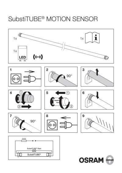 SubstiTUBE T8 EM MOTION SENSOR