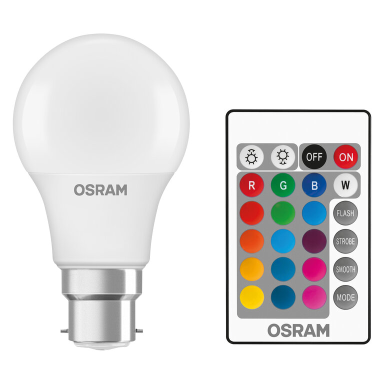 Led rgbw bulb store with remote control