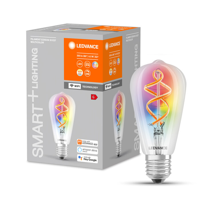 Betrokken Hiel Heerlijk SMART+ WiFi Filament Edison RGBW | LEDVANCE