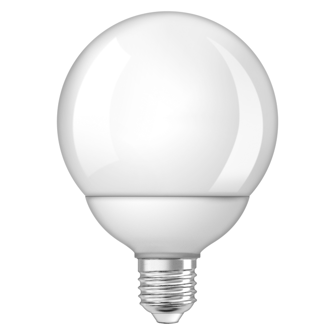 LED VALUE CLASSIC GLOBE 77  12 W/6500 K E26  white, upright