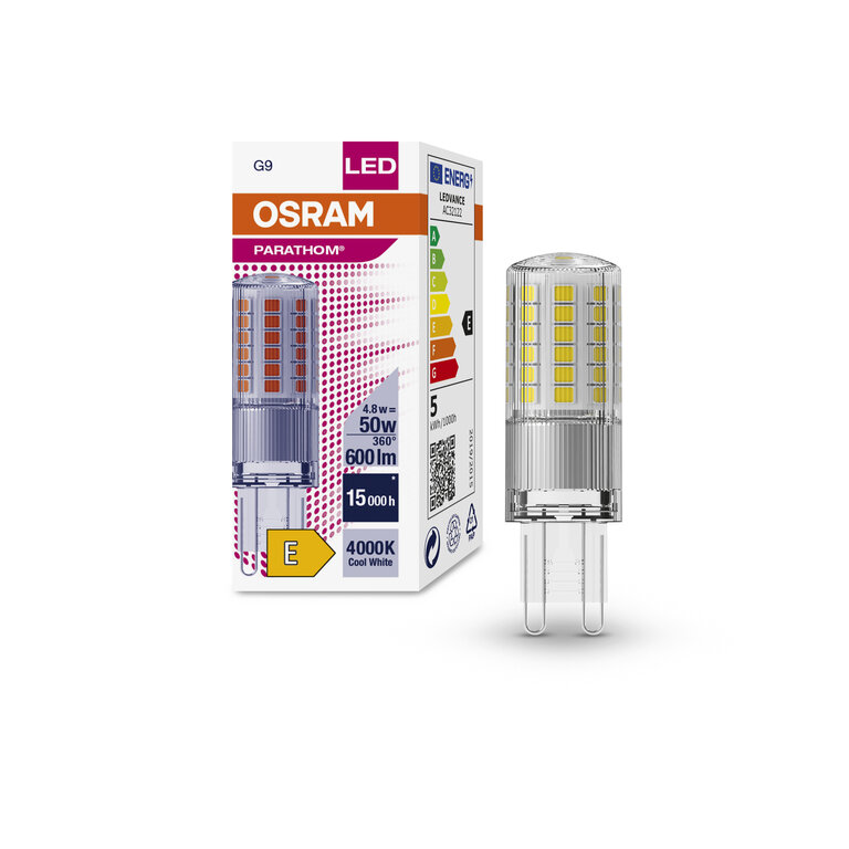 Osram Parathom LED Pin G9 4.8W 600lm - 827