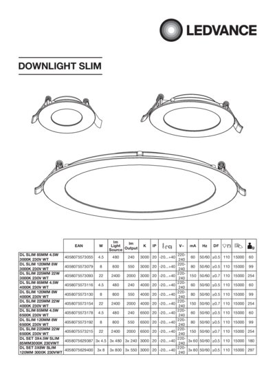 Ledvance slim downlight on sale