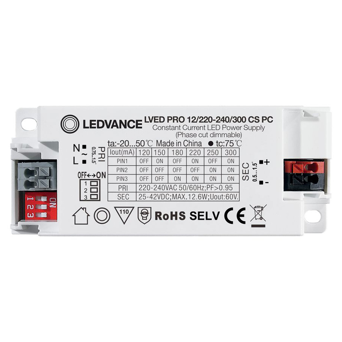 LED PRO Phase Cut Dimmable 12/220…240/300 white, horizontal