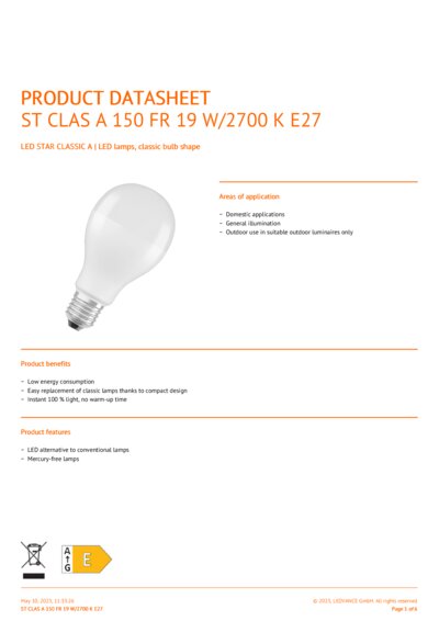 LED STAR CLASSIC A