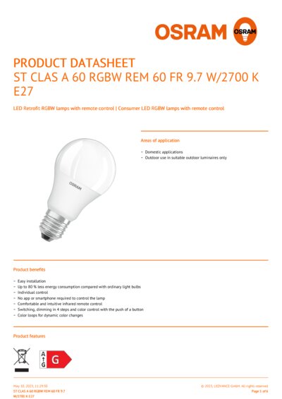 Osram remote hotsell control bulb