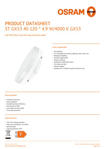 LED STAR GX53