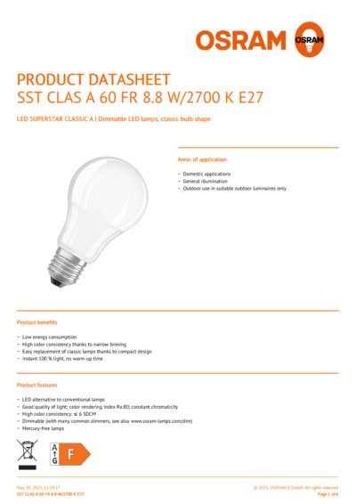 LED SUPERSTAR CLASSIC A