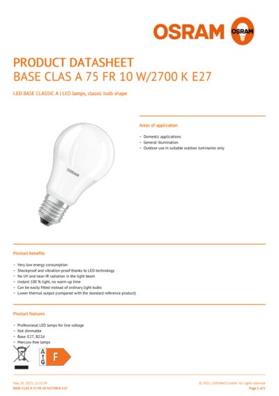 LED BASE CLASSIC A