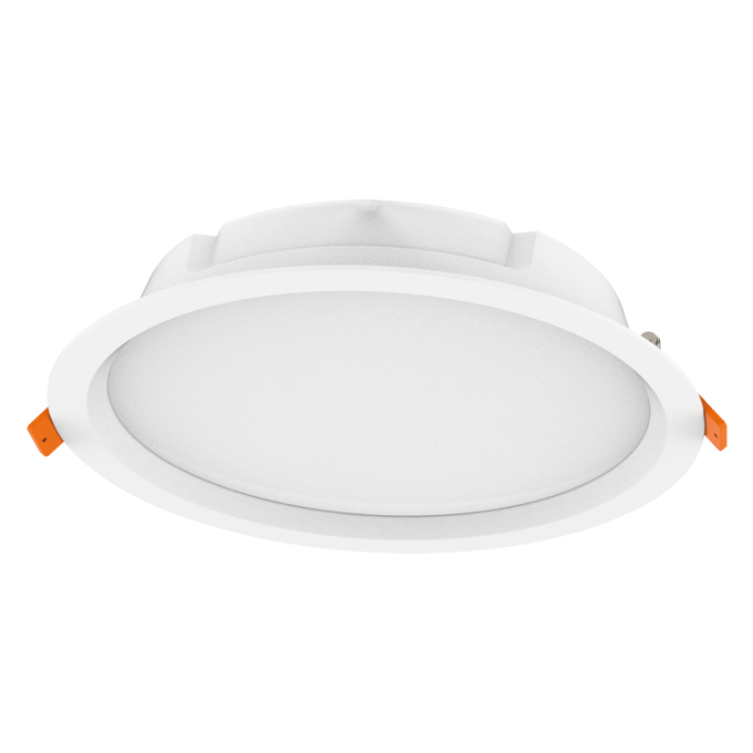 LEDVANCE DOWNLIGHT DIM 20W 2200LM 3000K 105° IP40 ROUND 100-277V DIM 0-10V