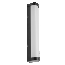 Orbis Tube Frost Glass 40CM Click CCT DIM IP44  Black