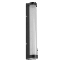Orbis Tube Bubble Glass 40CM Click CCT DIM IP44  Black