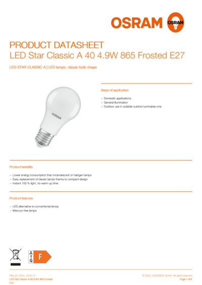 Osram led star classic a100 cheap