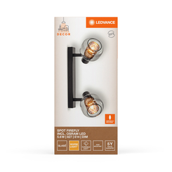 Decor Spot Firefly 2X2.8W 827 E14 Black | DECOR SPOT FIREFLY Decor Spot Firefly 2X2.8W 827 E14 Black | DECOR SPOT FIREFLY