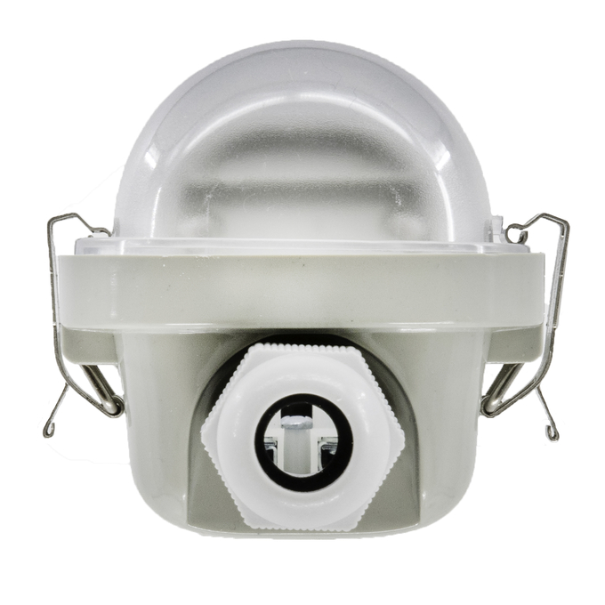 DP HOUSING 600 E 1XLAMP IP65 white, upright