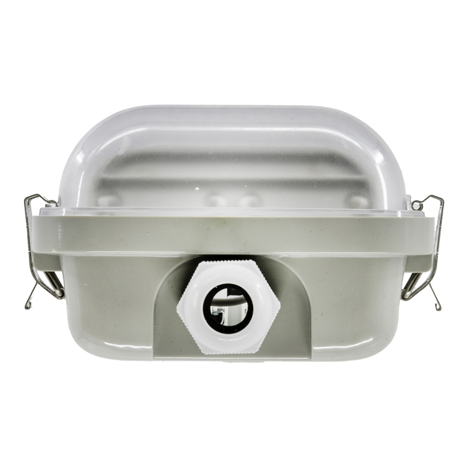 DP HOUSING 600 E 2XLAMP IP65 white, upright