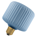1906 DECOR LED FLAT LAMP 3.5W 827 E27 Non-DIM IN COLOURED GLASS SQUARE BLUE