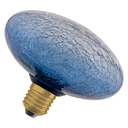 1906 DECOR LED FLAT LAMP 3.5W 827 E27 Non-DIM  IN CRACKED GLASS FLATTENED BLUE