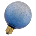 1906 DECOR LED FLAT LAMP 3.5W 827 E27 Non-DIM  IN CRACKED GLASS ROUND BLUE