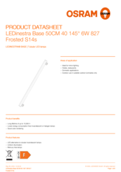 LEDinestra Base 50CM 40 145° 6W 827 Frosted S14sLEDINESTRA® BASE