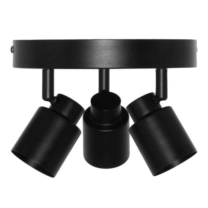 LED SPOT PRIMAL 3XGU10 PLATE BLACK white, backside