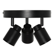 LED SPOT PRIMAL 3XGU10 PLATE BLACK white, backside (thumbnail)