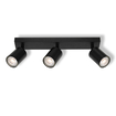 LED SPOT ELEMENTAL 3XGU10 BLACK white, upright (thumbnail)