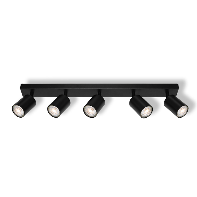 LED SPOT ELEMENTAL 5XGU10 BLACK