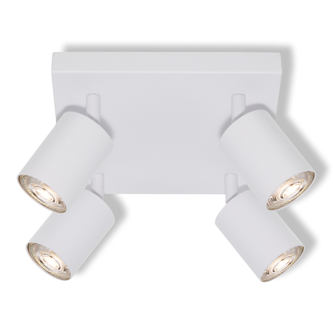 LED SPOT ELEMENTAL 4XGU10 PLATE WHITE