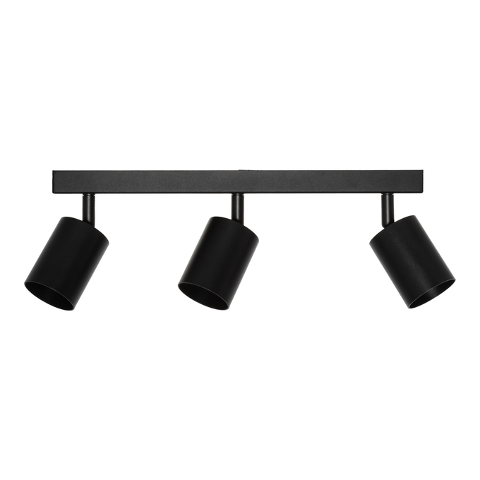 LED SPOT ELEMENTAL 3XGU10 BLACK white, backside