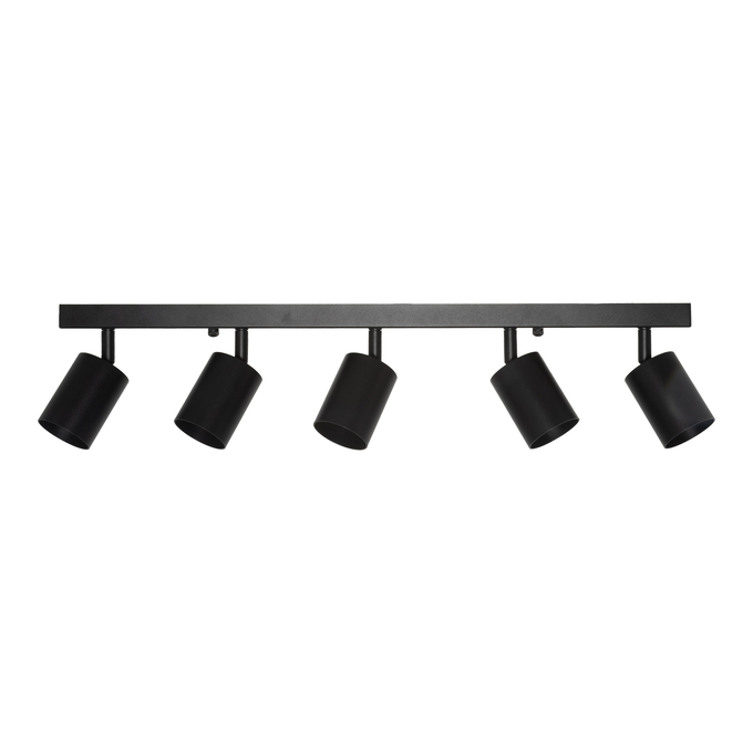 LED SPOT ELEMENTAL 5XGU10 BLACK white, backside