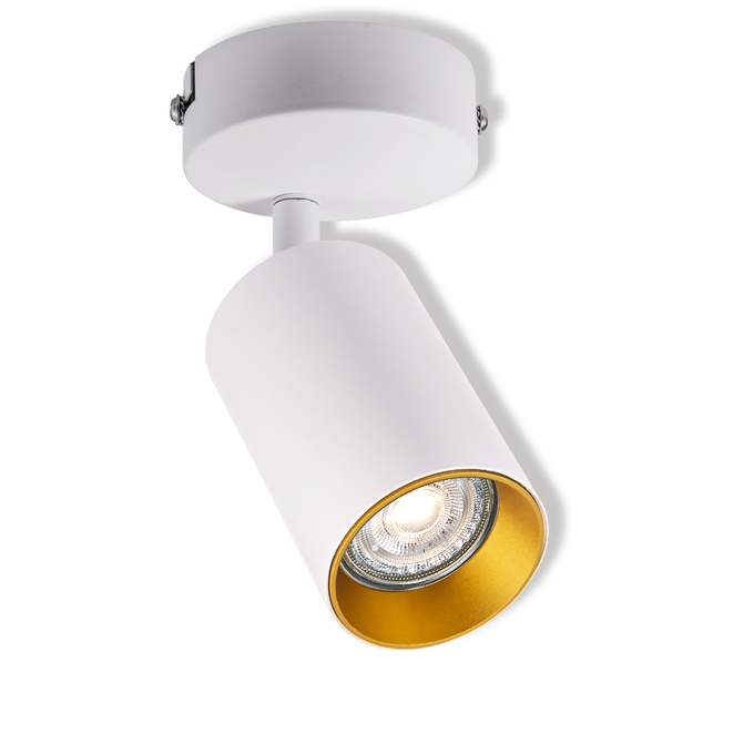 LED SPOT ETERNAL WHITE AND GOLD 1XGU10 ROUND