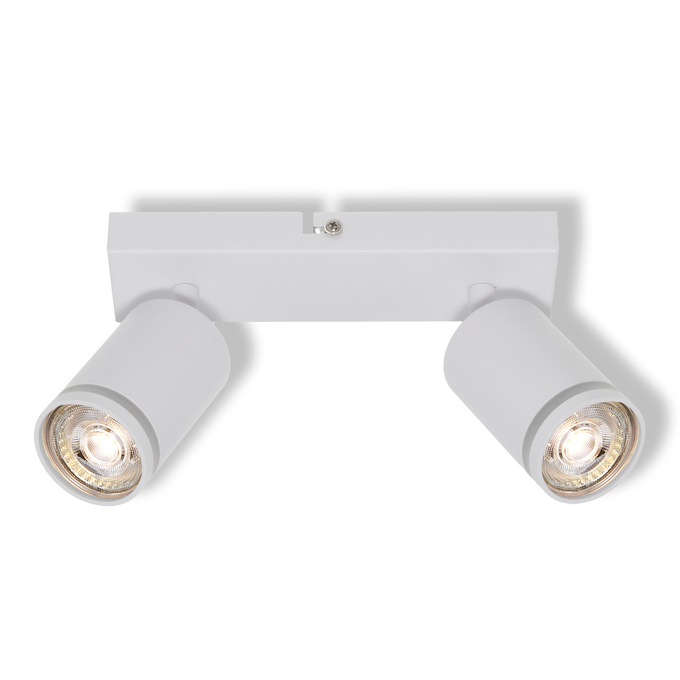 LED SPOT PULSE WHITE 2XGU10 white, upright, sw. on