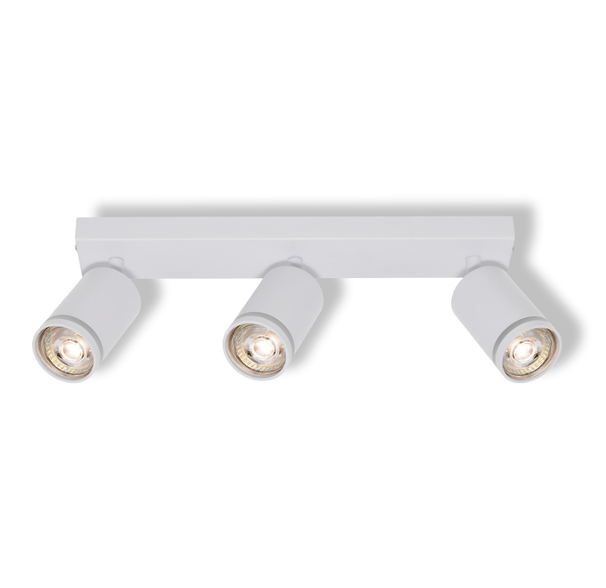 LED SPOT PULSE WHITE 3XGU10 white, upright, sw. on