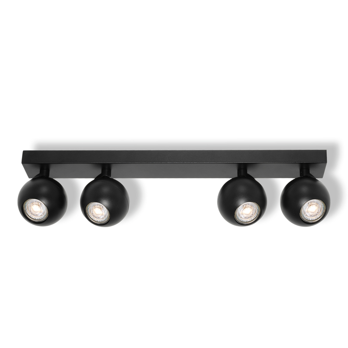 LED SPOT SPHERAL BLACK 4XGU10