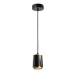 LED SPOT COLLAR BLACK AND GOLD 1XGU10 PENDANT white, upright (thumbnail)