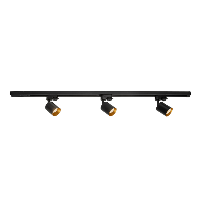 Ready set 1-phase tracking system ETERNAL 1M GU10 BLACK