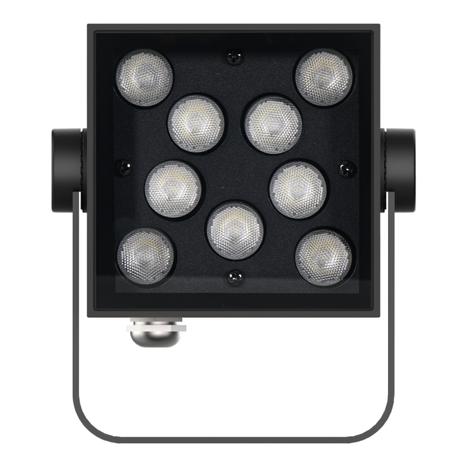Floodlight Square 18W 840 SYM10 BK white, upright