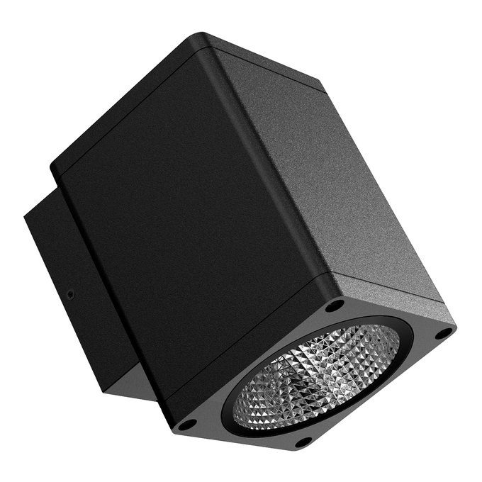 Spot Square 6W 830 SYM24 BK
