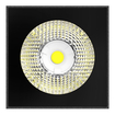 Ceiling Square 7W 840 SYM60 BK white, bottom view (thumbnail)