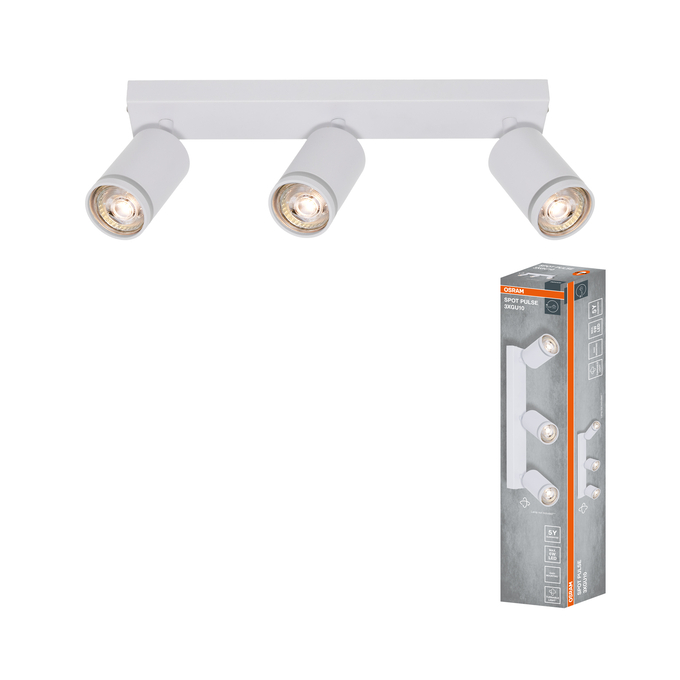 LED SPOT PULSE WHITE 3XGU10