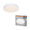 CEILING LUXO ? 32 cm 18W 3000K IP20 WHITE Kombinált felvétel = Szép kép a termékről + kép a csomagolásról (thumbnail)