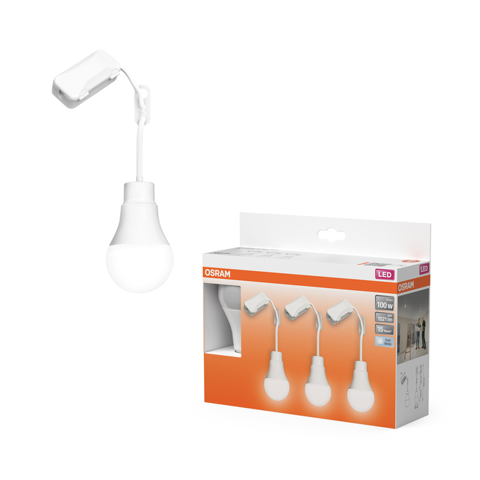 Renovation Lamp Classic A100 Terminal Block 13W 840 Triple Pack Combinatiefoto = Product Beauty Shot + Verpakkingsafbeelding