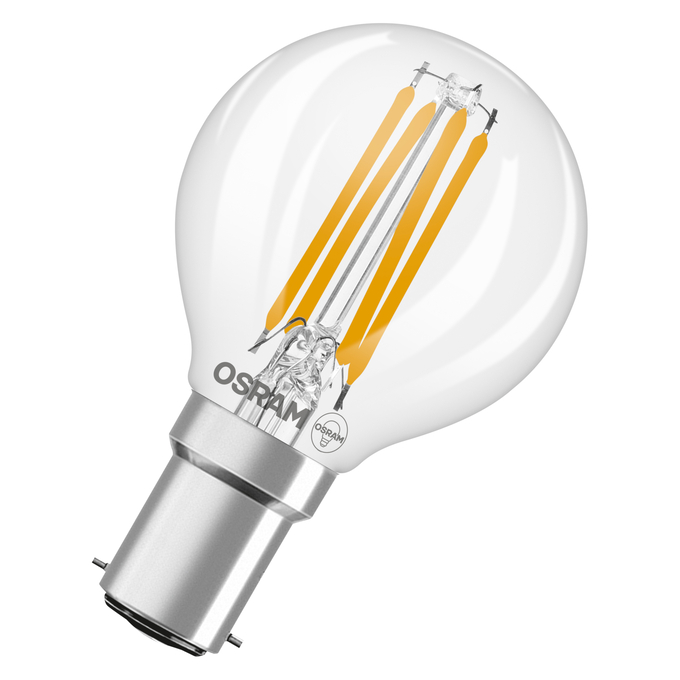 LED Star Classic P 40 Filament 3.4W 827 Clear B15d