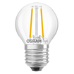 LED Star Classic P 25 Filament 1.8W 840 Clear E27 white, upright, OSRAM logo (thumbnail)