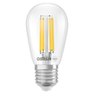 LED Superstar Mini Edison ST45 40 Filament DIM 3.4W 827 Clear E27 white, upright, OSRAM logo (thumbnail)