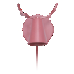 Wall Deer E14 Pink EU Plug white, upright, alternat (thumbnail)