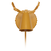Wall Deer E14 Yellow EU Plug white, upright, alternat (thumbnail)